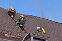 Feuer 3 Dachstuhlbrand Koeln Rath Heumar Gut Maarhausen Eilerstr P121